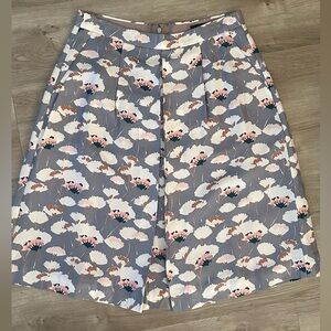 J Crew collection silk slime skirt poppy print 6